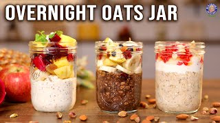 Overnight Oats Jar  Go To Breakfast Ideas  Oatmeal Breakfast For Work College Busy Mornings [upl. by Lehcor]