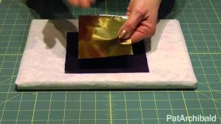 Textile Art Howto Applying Foils with Bondaweb [upl. by Eelyah]