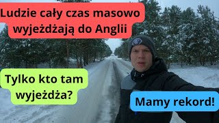 Ludzie cały czas masowo wyjeżdżają do Anglii Mamy rekord Tylko kto tam wyjeżdża [upl. by Anaic]