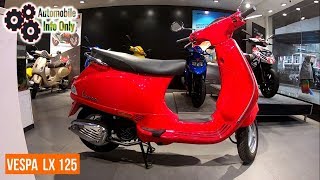 New VESPA LX 125 Scooter Price Colors Overview amp Review [upl. by Asnarepse]