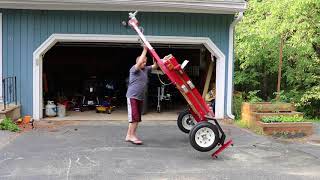 Harbor Freight folding trailer ready to use in 4 minutes [upl. by Waligore]