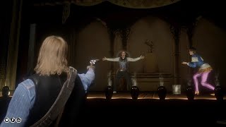 What Happens If You Shoot The Magician With Sawed off Shotgun  Red Dead Redemption 2 [upl. by Roon414]