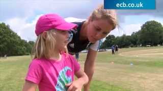 Natalie Sciver visits Thursley for ECB Club Open Day event [upl. by Nuyh716]