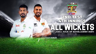 All Wickets  Bangladesh vs Sri Lanka  2nd Test  4th Innings [upl. by Loresz]