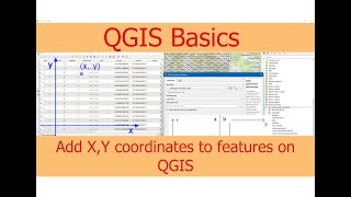 How to add X Y coordinates to QGIS attribute table in seconds [upl. by Anawahs]