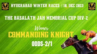 THE BASALATH JAH MEMORIAL CUP DIV 2 Winner COMMANDING KNIGHT [upl. by Yasibit]