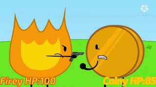 BFB Firey Vs Coiny [upl. by Gawlas51]