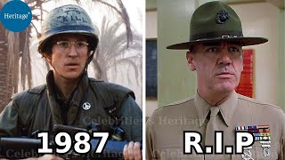 Full Metal Jacket 1987 Cast THEN AND NOW 2024 How They Changed [upl. by Morganica77]