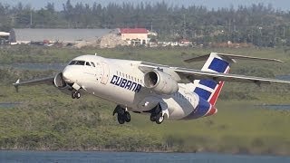 Antonov AN158 Takeoff from the Tower  Bahamas  Antonov 158  CUT1711 [upl. by Ax]