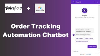 Voiceflow amp Airtable integration  Orders Chatbot [upl. by Sung]