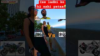 Watch💀full👆🏻Videoh2r hayabusa superbike funnyshorts funny comedyvideos viralshorts [upl. by Javler]