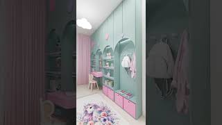 How to decorate kids room  how to decorate girls bedroom  kids bedroom interior  makeover ideas [upl. by Urbas]