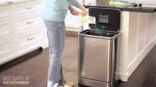 simplehuman Brushed Stainless 40Liter Sensor Can at Bed Bath amp Beyond [upl. by Limemann150]