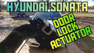 How to replace the door lock actuator amp window regulator on a 20112015 Hyundai Sonata Kia Optima [upl. by Israel74]