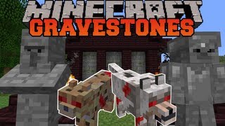 Minecraft  GRAVESTONES WITHER DUNGEON GRAVEYARDS NEW VILLAGER Mod Showcase [upl. by Tingley]