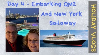 Day 4  Embarking QM2 Sailaway From New York amp Sephora Haul [upl. by Lehcor600]