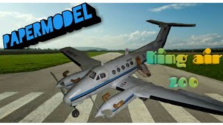 Papermodel King air 200papel [upl. by Falda]