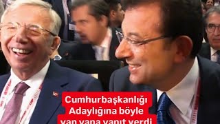 Ekrem İmamoğlu ve Mansur Yavaş Cumhurbaşkanlığı adaylığı sorusuna gülerek yanıt verdi [upl. by Thurnau170]