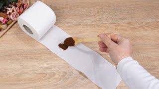 Streu KAFFEE auf Toilettenpapier Am Abend wirst du verstehen warum [upl. by Neelyt507]