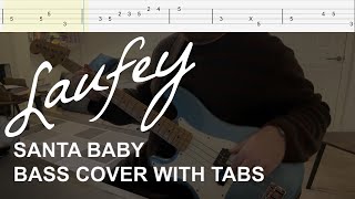 Laufey  Santa Baby Bass Cover with Tabs [upl. by Nikolia]