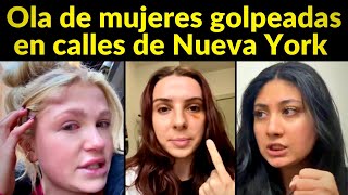 ¡Migrantes atacan Mujeres son golpeadas caminando en las calles de Nueva York [upl. by Koval]