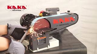 KAKA Industrial BG2 Bench Belt Sander 4quot x 40quot Belt amp 6quot Disc Combo Sander with 750W motor [upl. by Nema270]