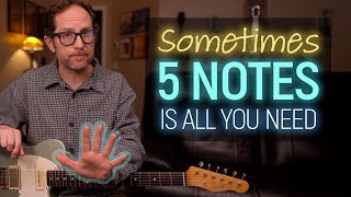 Sometimes 5 notes is all you need Twangy guitar melody using the Minor Pentatonic Scale  EP596 [upl. by Elttil428]