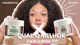 RESENHA dos finalizadores LANÇAMENTOS DA ÁPICE  Qual o MELHOR Crespopower ou antifrizz [upl. by Tisbee]