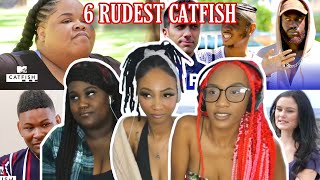 CATFISH 6 RUDEST PEOPLE MOMENTS 🤬 REACTION [upl. by Tomas]