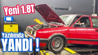 Yeni Golf mk2 18t  Yazılım yaptık araba yandı Bol Launch [upl. by Akehsal]