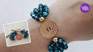 🌹Pulsera de hilo y cristales para regalar a MAMÁ Detalles día de la Madre DIY madres [upl. by Sansbury]