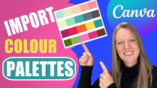 Import colour palettes into Canva  from images or palettes [upl. by Dodie639]