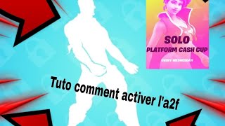 Tuto comment activer la2f sur fortnite battle royale 2024 [upl. by Shep]