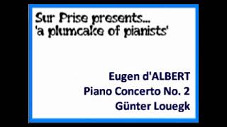 Eugen dAlbert Piano Concerto No 2 [upl. by Ennayr]