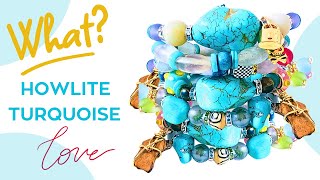 Howlite Turquoise Stacked Bohemian Bracelets  Jewelry Making Ideas [upl. by Tana]