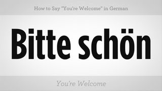 How to Say quotYoure Welcomequot in German  German Lessons [upl. by Adnyleb53]