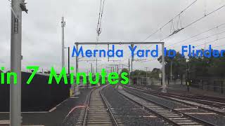 Mernda Yard to Flinders St in 7 Minutes Melbourne [upl. by Esirehs]