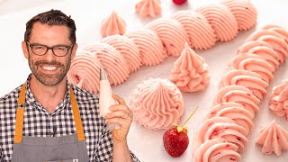 The BEST Strawberry Buttercream Recipe [upl. by Soane]