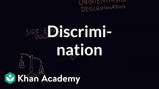 Discrimination individual vs institutional  Individuals and Society  MCAT  Khan Academy [upl. by Nitsu]