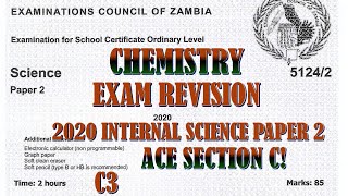 2020 INTERNAL SCIENCE PAPER 2 C3 chemistry gcse zambia exams exampreparation ecz [upl. by Asirrom]