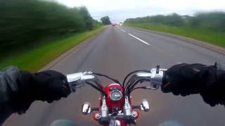 125cc Lifan swapped Z50A clone Full throttle run [upl. by Clyve]