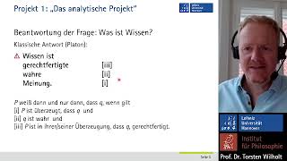 Einführung in die Erkenntnistheorie Torsten Wilholt quotWahrheit und Wissenquot 1 Vorlesung [upl. by Enerak]