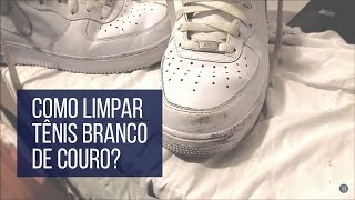 Como Limpar Tênis Branco de Couro MM TV 31 [upl. by Eydie]