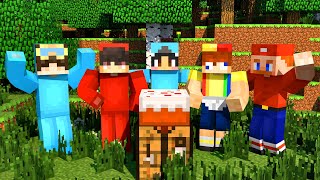 Omz x Roxy x Cash and Nico x Jeffy Johnny Minecraft x Crazy Fan Girls [upl. by Zenger]