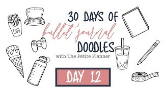 Day 12  30 Days of Bullet Journal Doodles [upl. by Eesdnil]