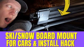 SKI AND SNOW BOARD VEHICLE RACK 10 MINUTE INSTALL [upl. by Michon]