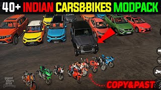 40 Indian CARsampBIKEs MODPACK For GTA San Andreas Mobile  Only CopyampPast [upl. by Hsan]