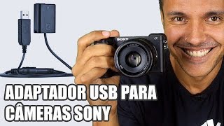 Adaptador USB Para Câmera Sony FonteBateria LEIA A DESCRIÇÃO [upl. by Frechette256]