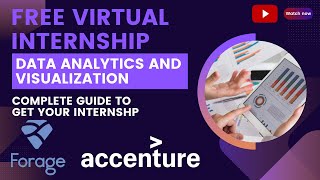 FREE VIRTUAL INTERNSHIP  DATA ANALYTICS AND VISUALIZATION  ACCENTURE [upl. by Bradeord]