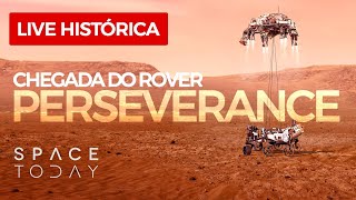 POUSO DO ROVER PERSEVERANCE DA NASA EM MARTE  AO VIVO [upl. by Cottle]